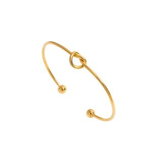 Goldtone Knot Bangle - NWT